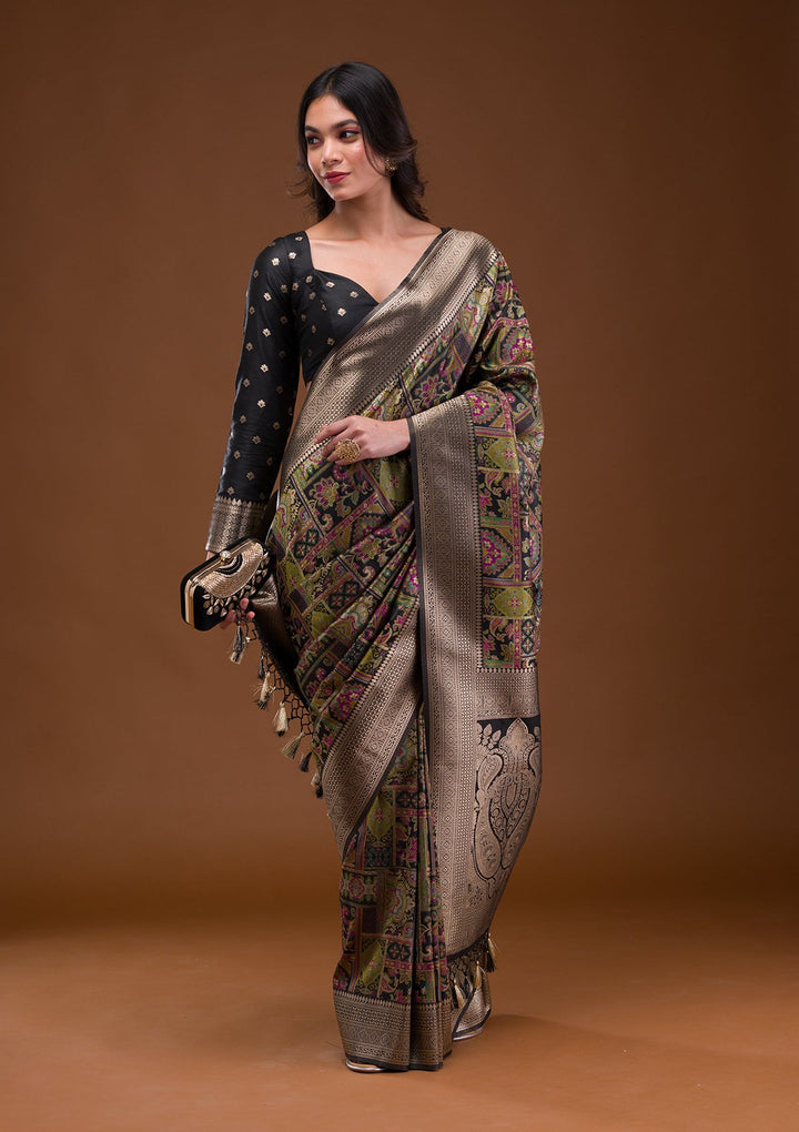 Onion Pink Stonework Net Designer Saree-Koskii