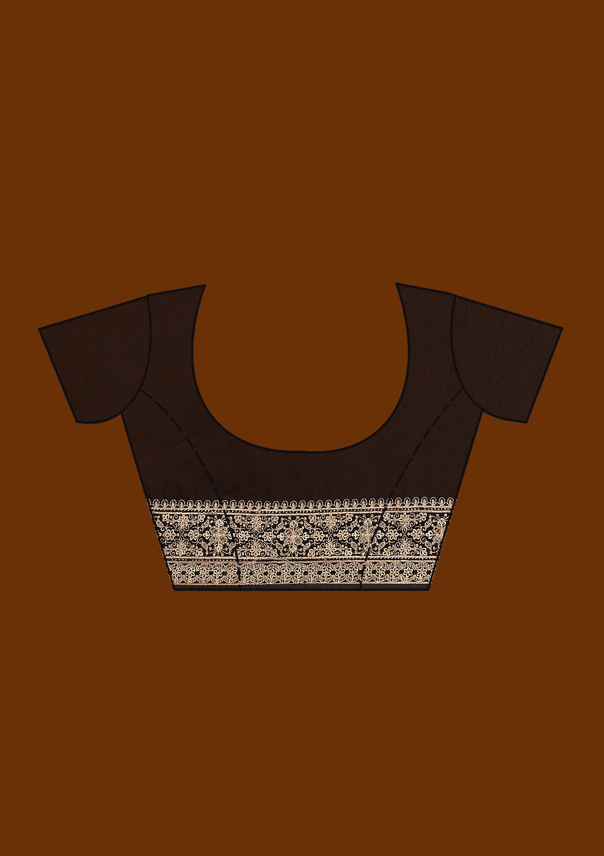 Black Zariwork Georgette Saree