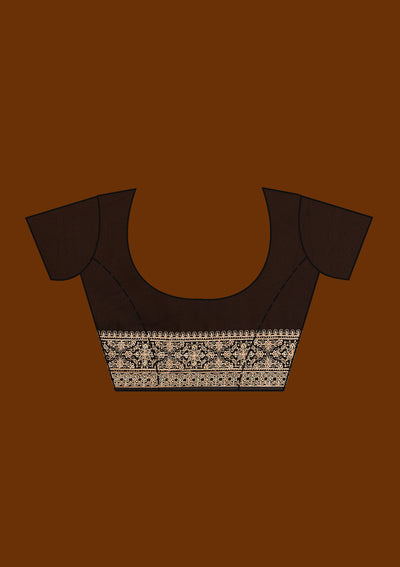 Black Zariwork Georgette Saree