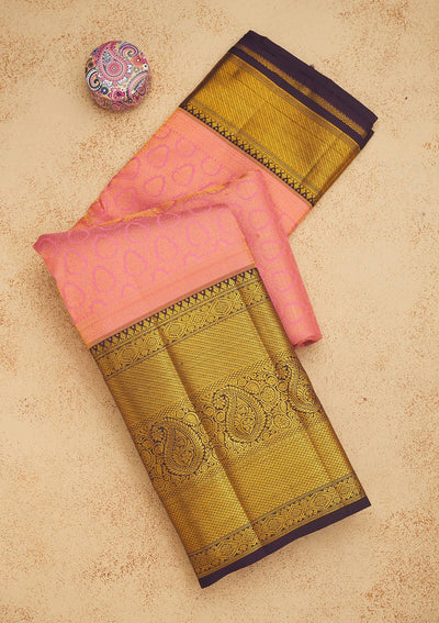 Black Zariwork Pure Silk Saree-Koskii