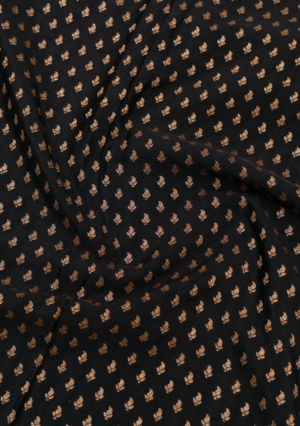 Black Zariwork Pure Silk Saree-Koskii