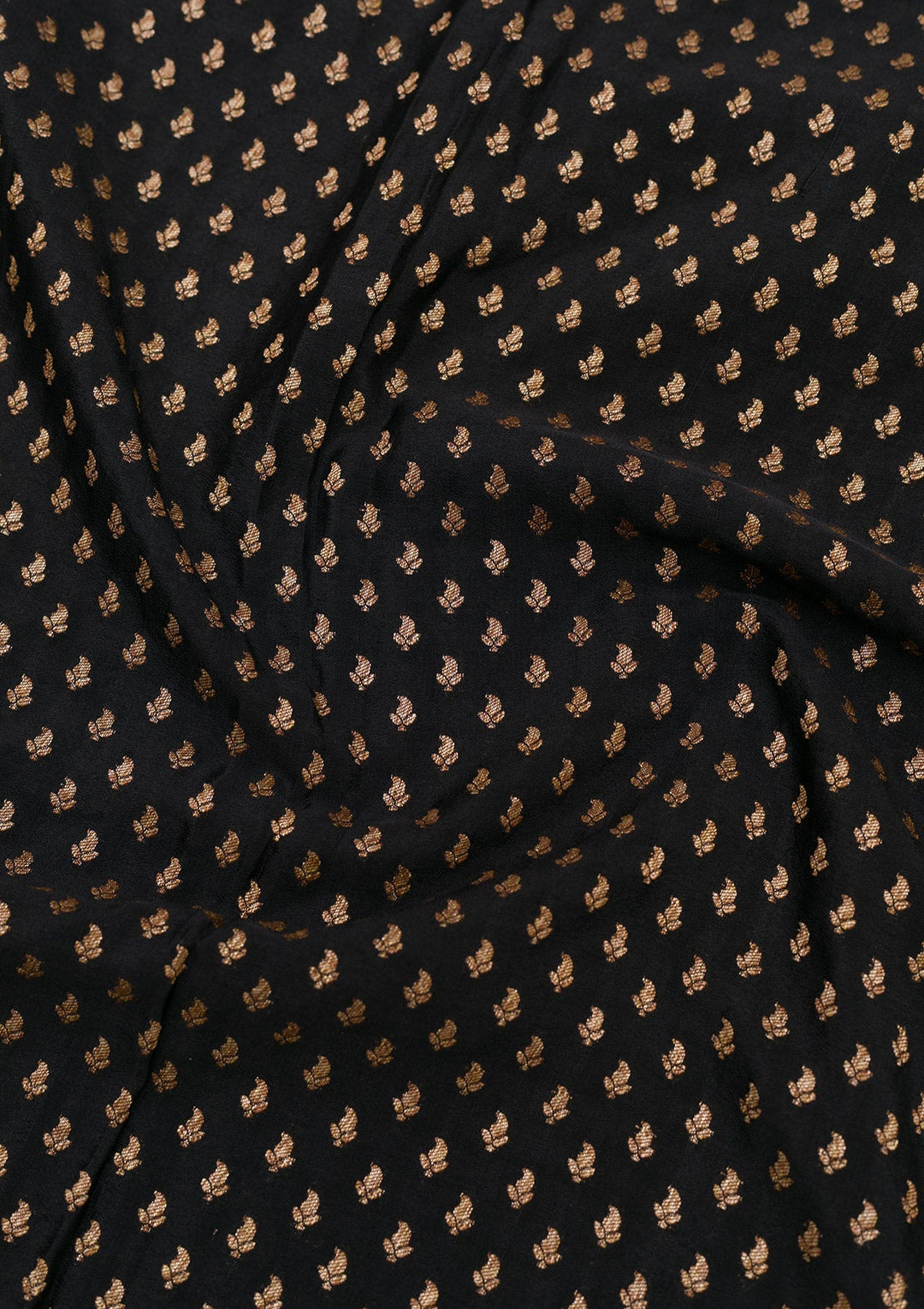 Black Zariwork Pure Silk Saree-Koskii