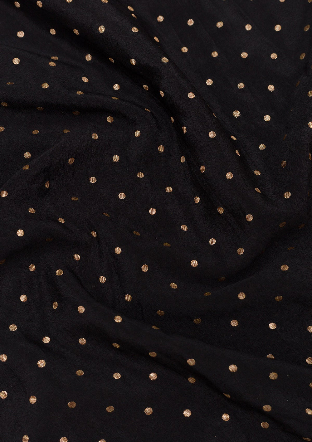 Black Zariwork Pure Silk Saree-Koskii