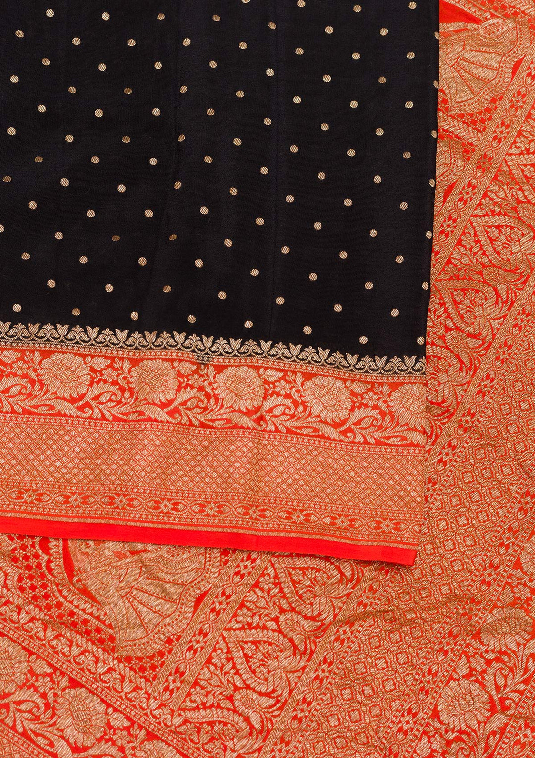 Black Zariwork Pure Silk Saree-Koskii