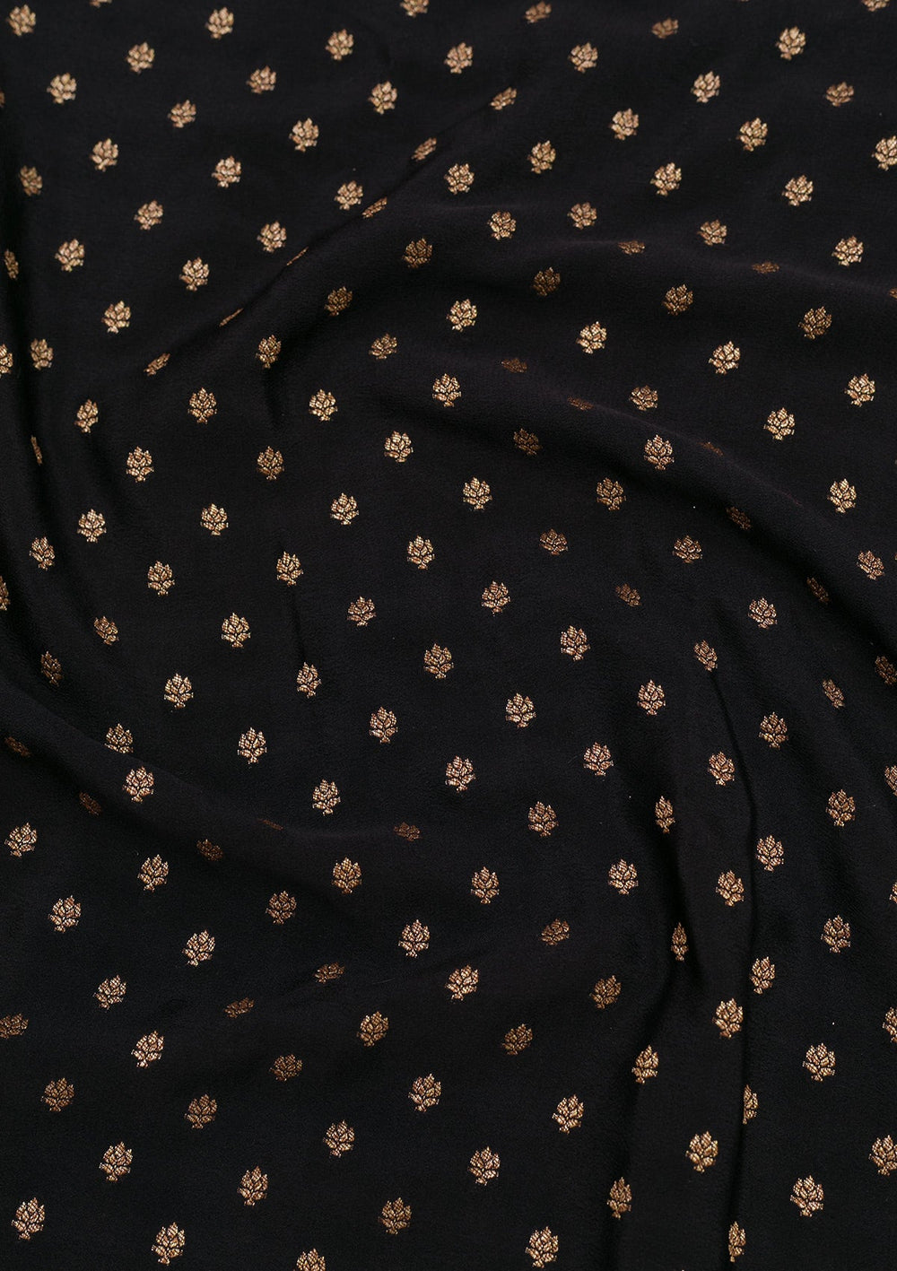 Black Zariwork Pure Silk Saree-Koskii