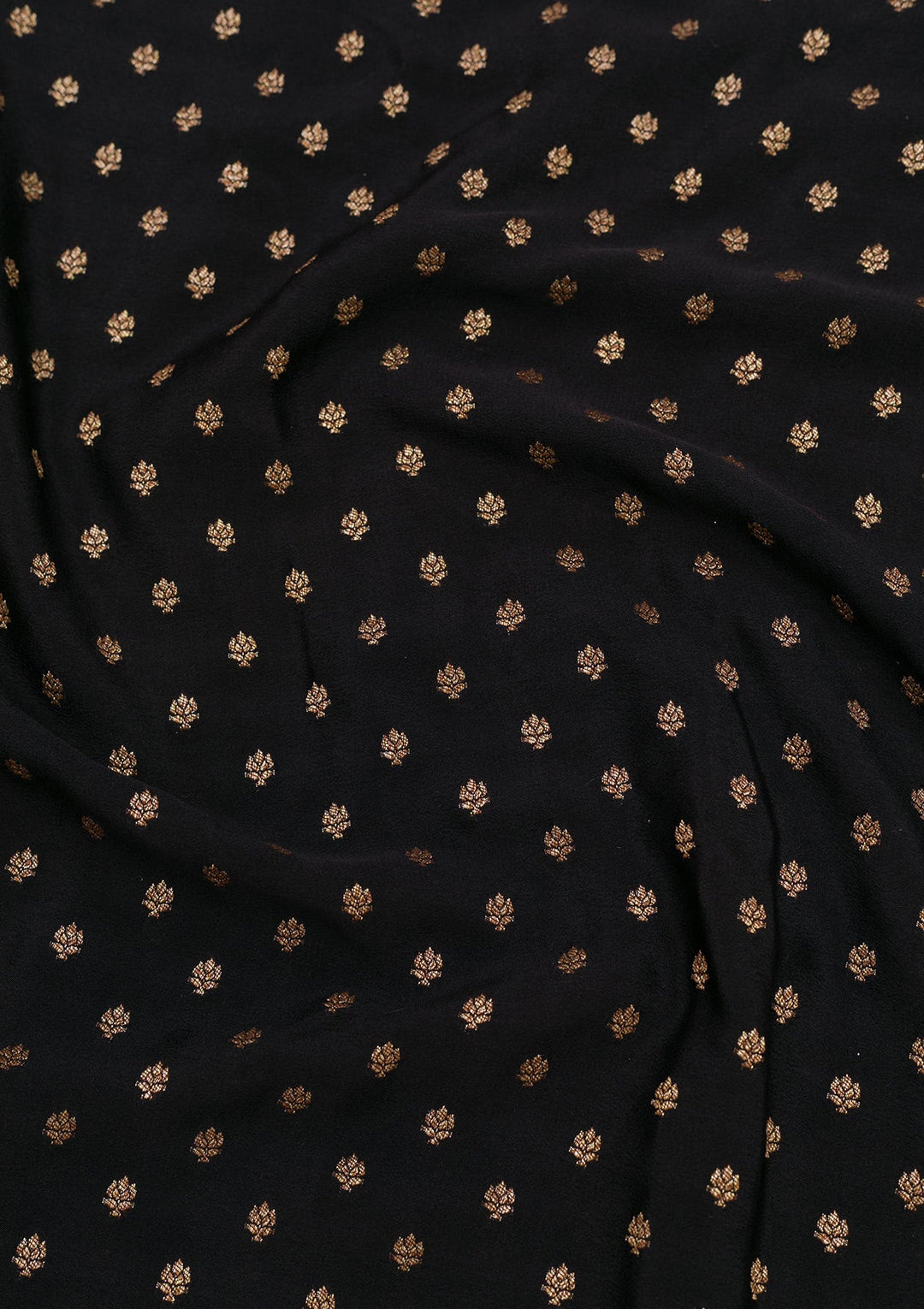 Black Zariwork Pure Silk Saree-Koskii