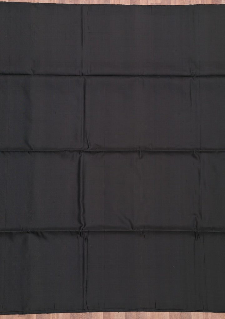 Black Zariwork Pure Silk Saree-Koskii