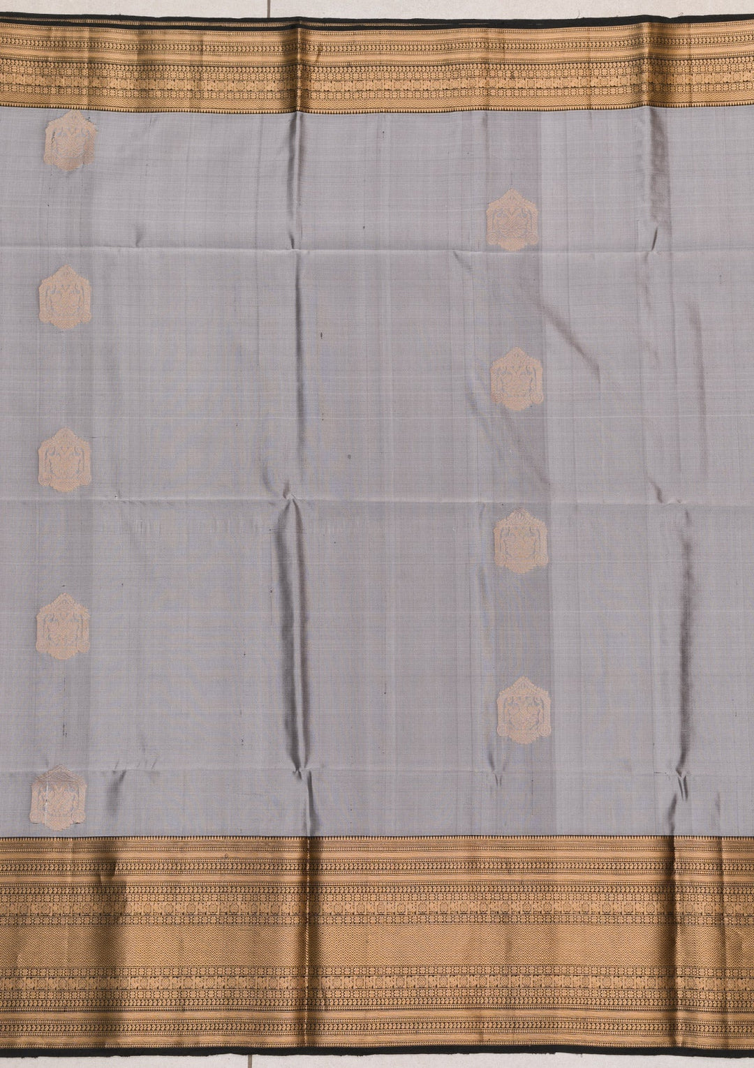 Black Zariwork Pure Silk Saree-Koskii