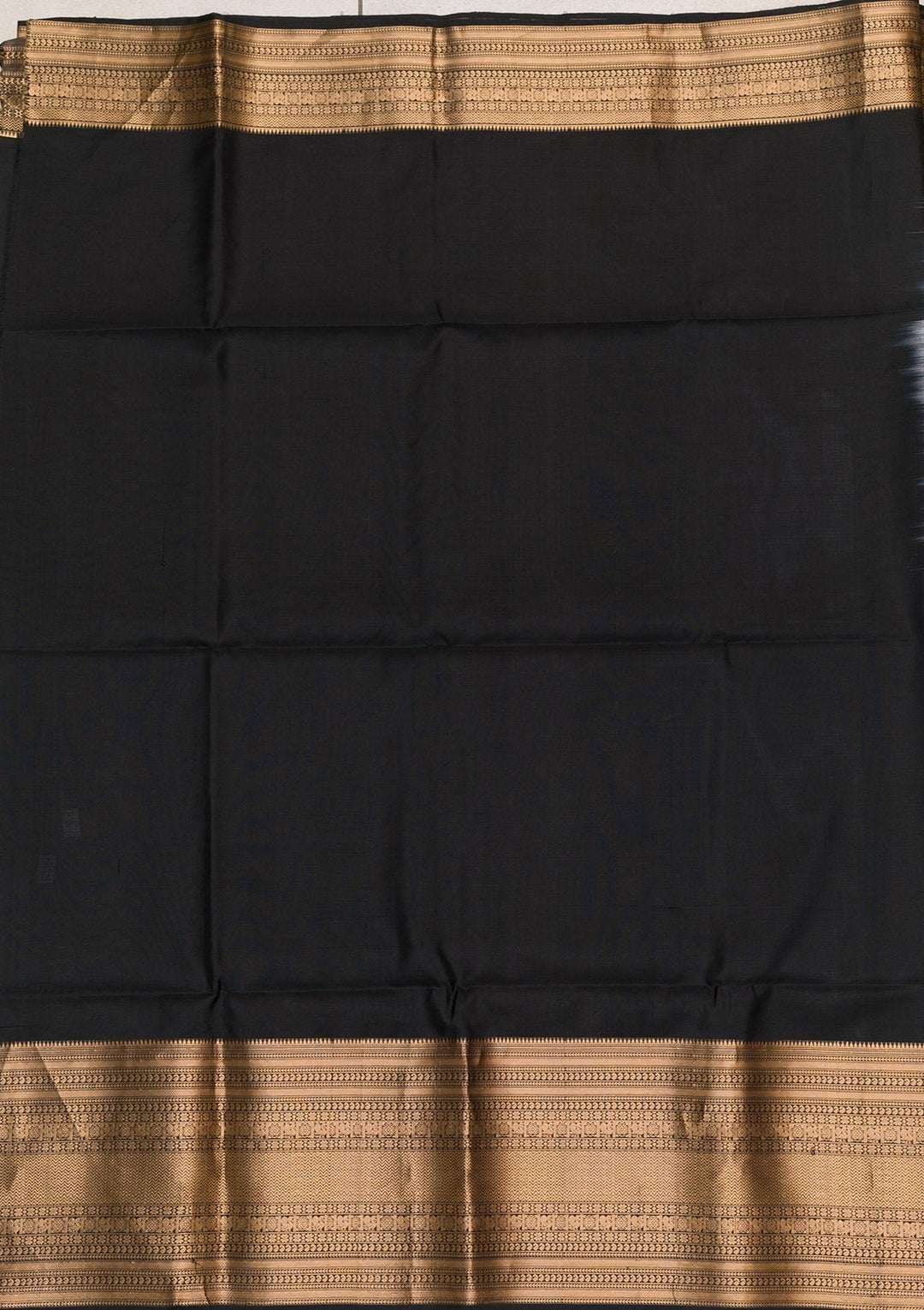 Black Zariwork Pure Silk Saree-Koskii