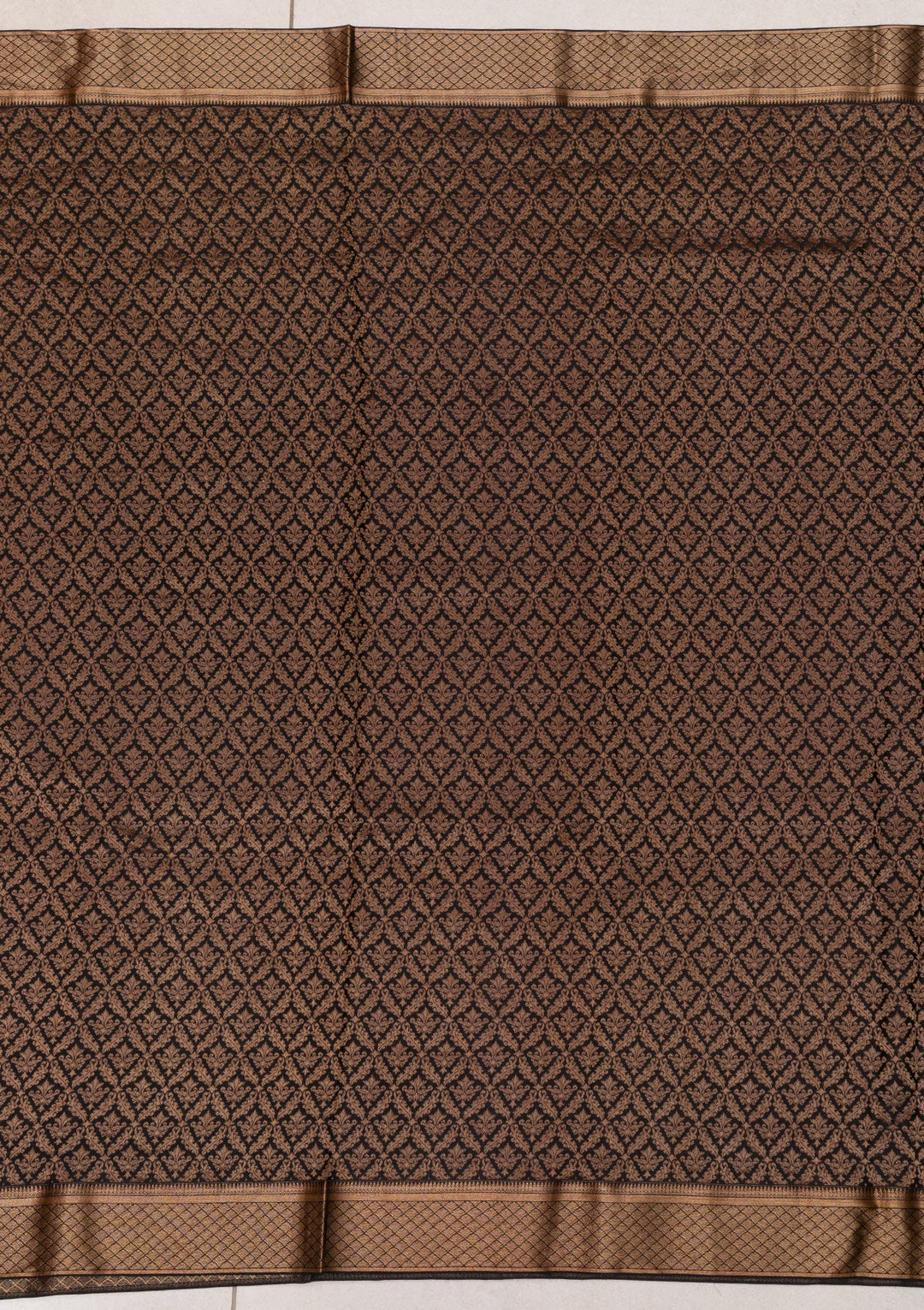 Black Zariwork Pure Silk Saree-Koskii