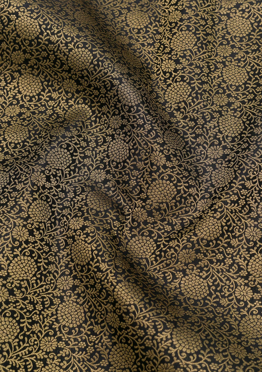 Black Zariwork Pure Silk Saree-Koskii