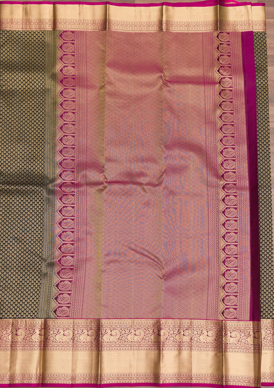 Buy Black Zariwork Pure Silk Saree - Koskii