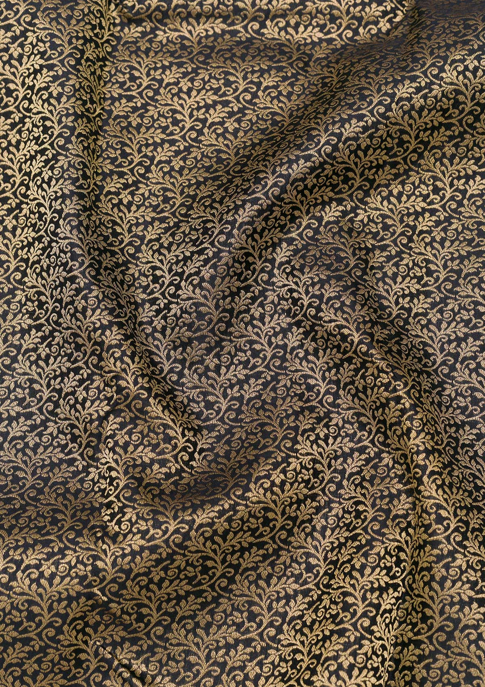 Black Zariwork Pure Silk Saree-Koskii