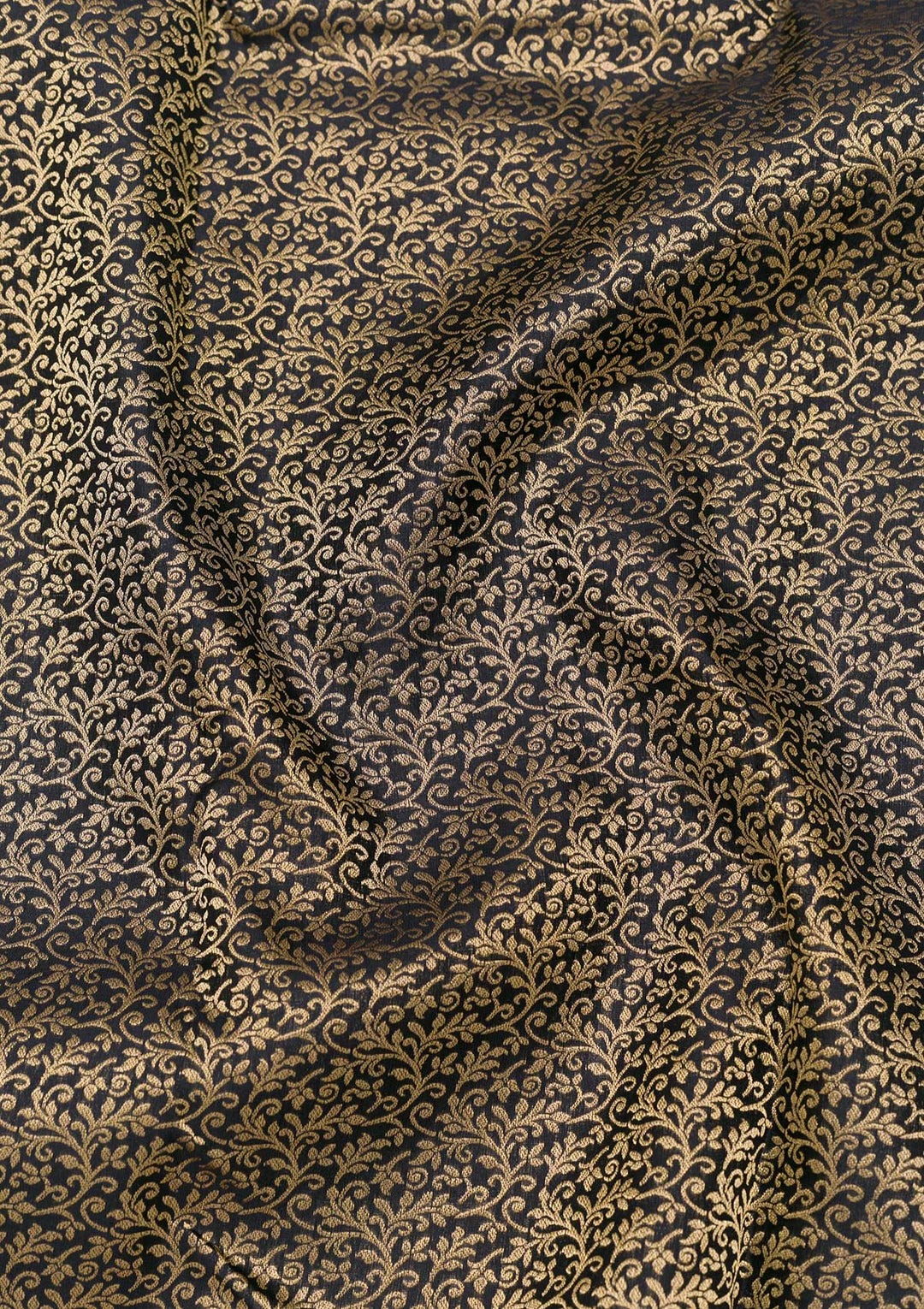 Black Zariwork Pure Silk Saree-Koskii