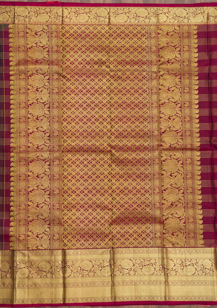 Black Zariwork Pure Silk Saree-Koskii
