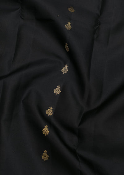 Black Zariwork Pure Silk Saree-Koskii