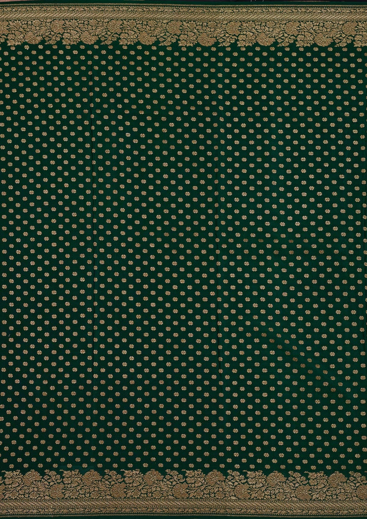 Black Zariwork Pure Silk Saree-Koskii