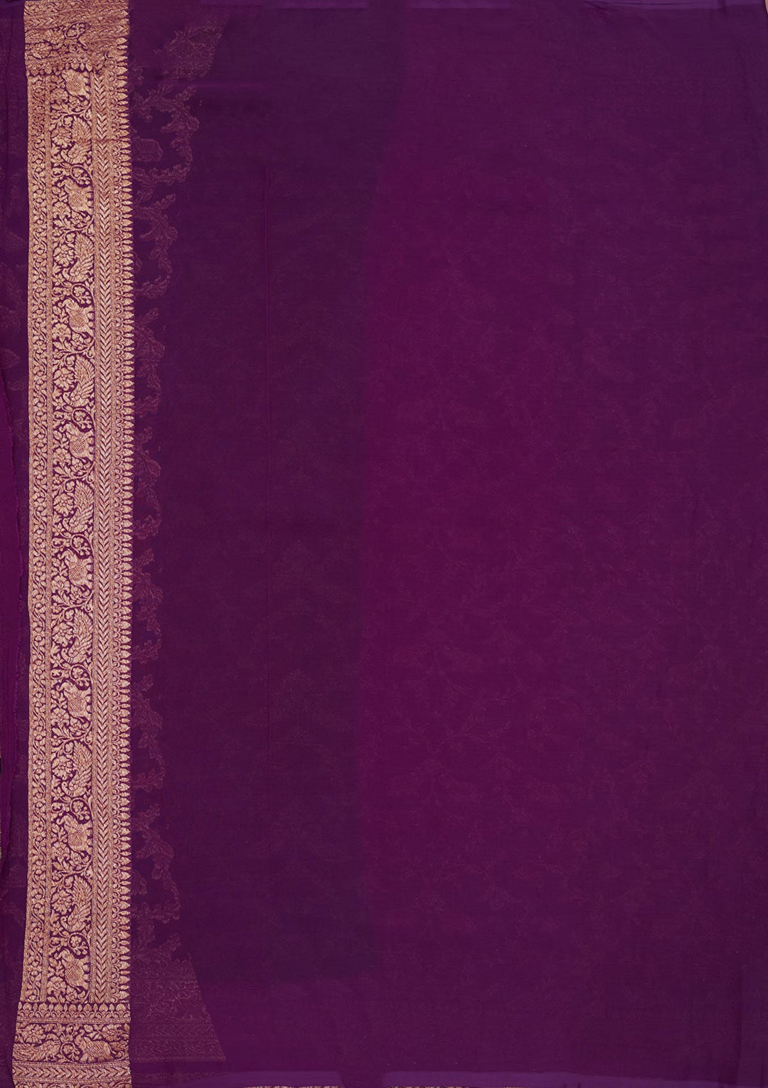 Black Zariwork Pure Silk Saree-Koskii