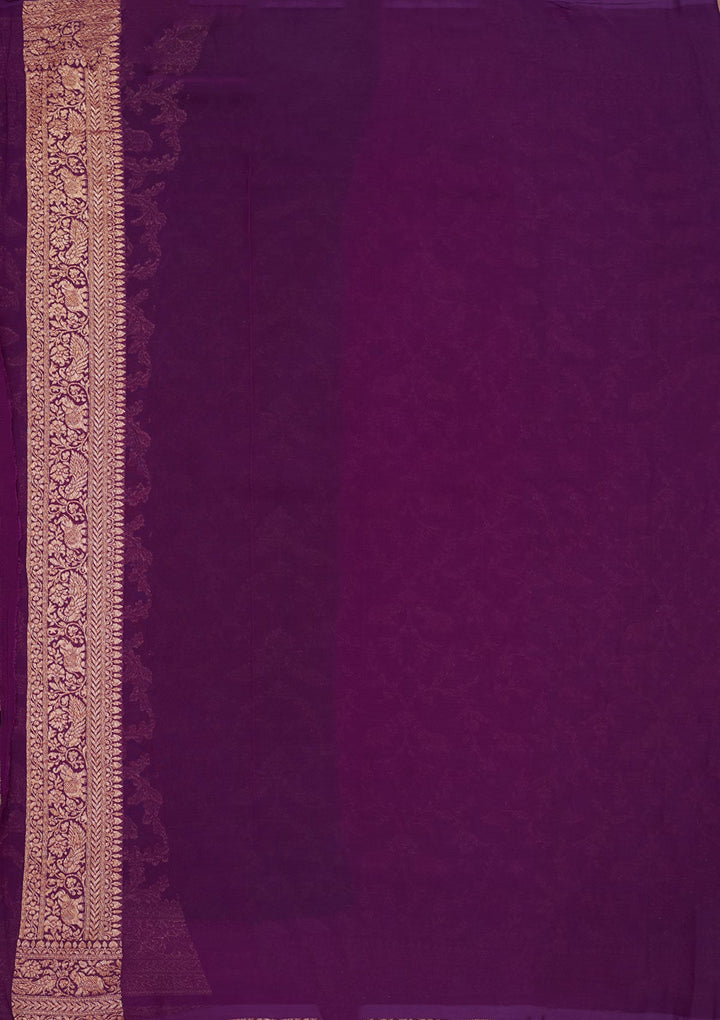 Black Zariwork Pure Silk Saree-Koskii