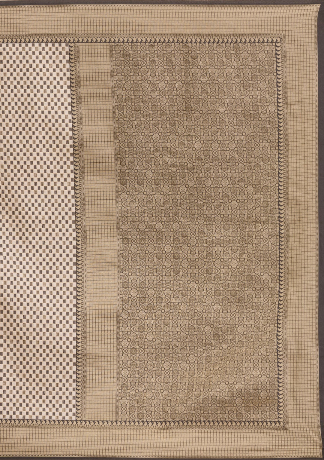 Black Zariwork Silk Saree-Koskii