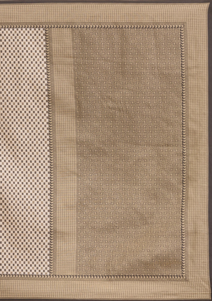 Black Zariwork Silk Saree-Koskii