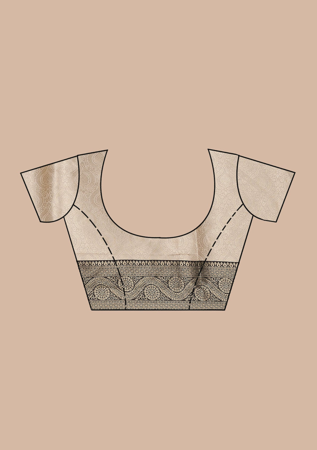 Black Zariwork Silk Saree-Koskii