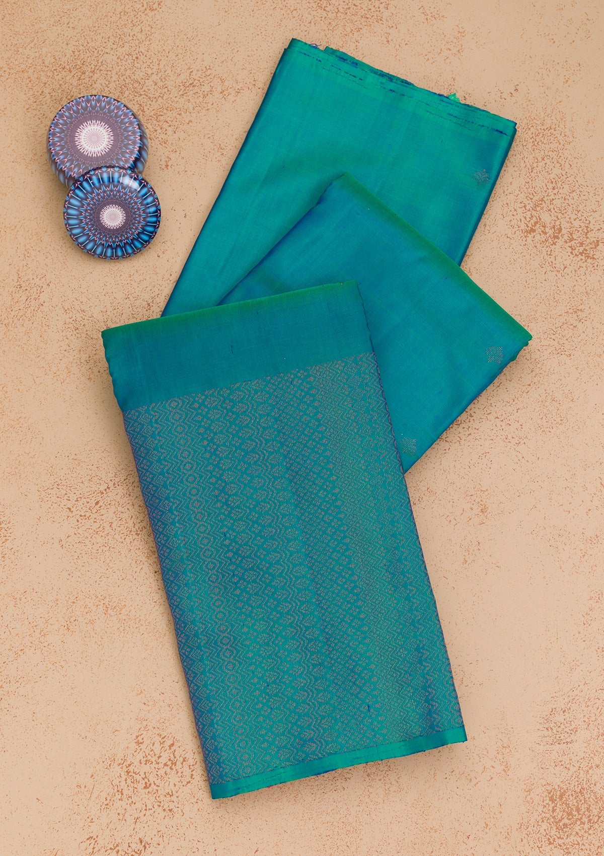 Blue Zariwork Pure Silk Saree-Koskii