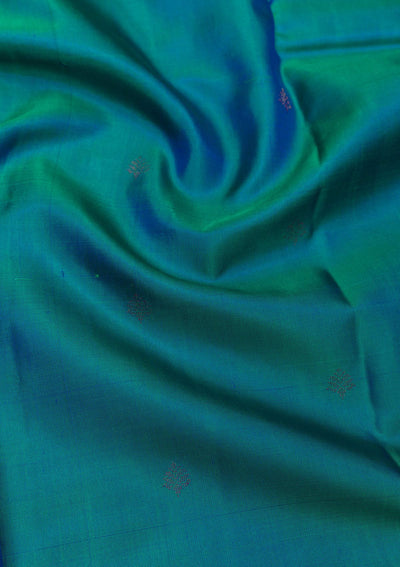 Blue Zariwork Pure Silk Saree-Koskii