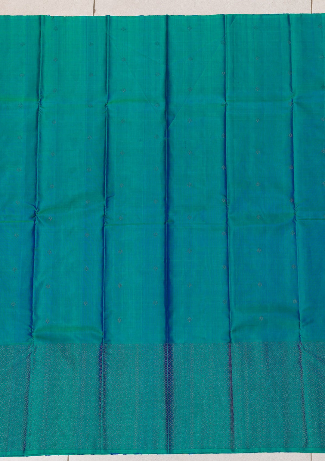 Blue Zariwork Pure Silk Saree-Koskii