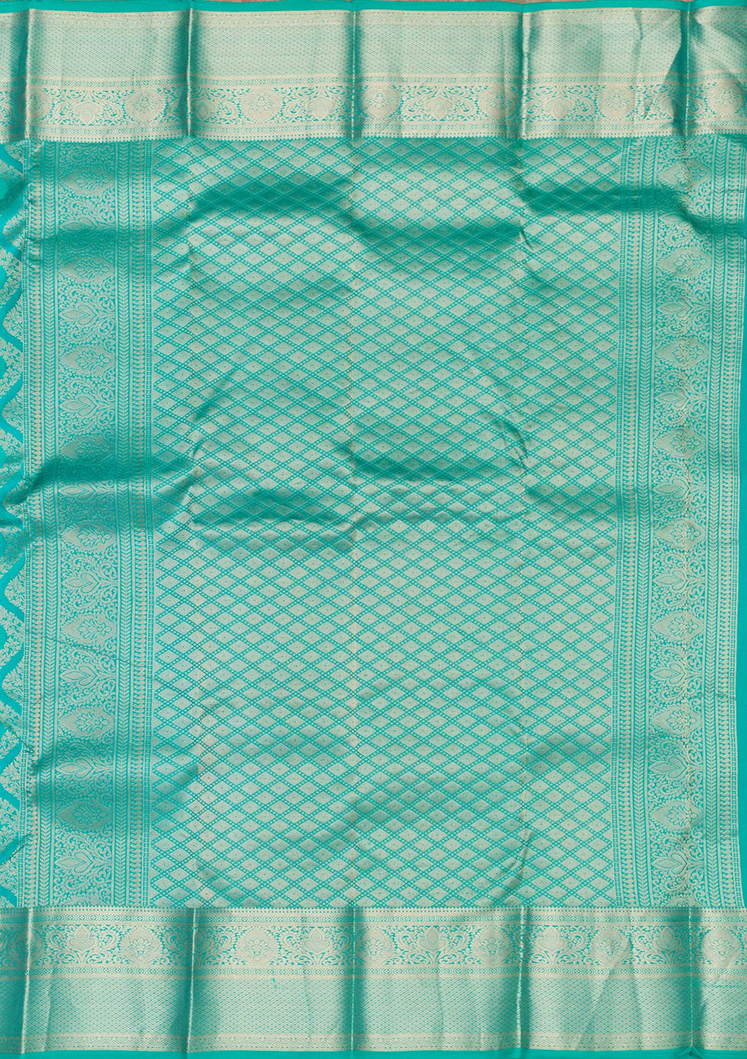 Blue Zariwork Pure Silk Saree-Koskii
