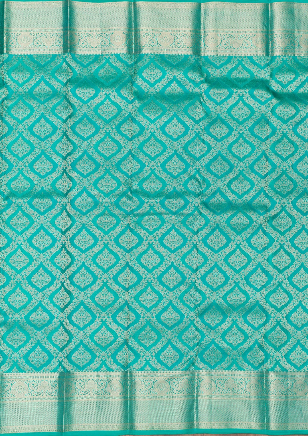 Blue Zariwork Pure Silk Saree-Koskii