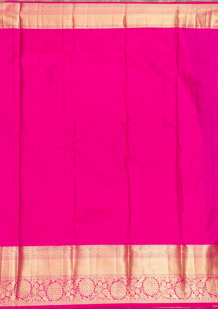 Blue Zariwork Pure Silk Saree-Koskii