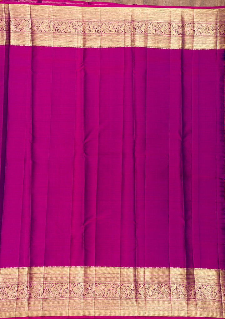 Blue Zariwork Pure Silk Saree-Koskii