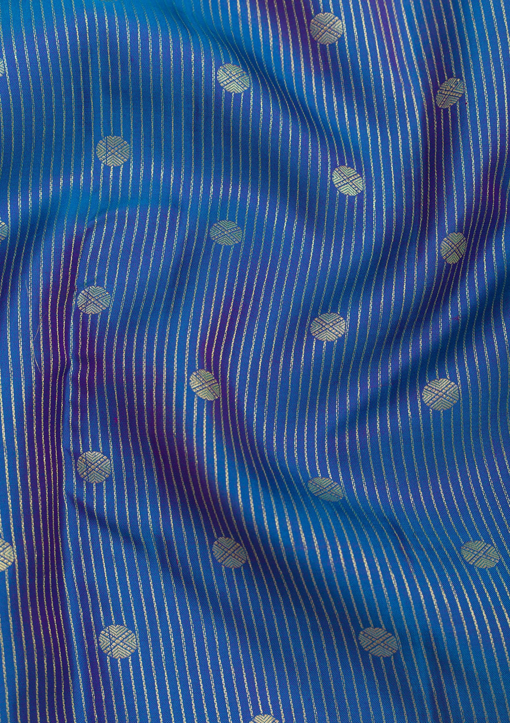 Blue Zariwork Pure Silk Saree-Koskii