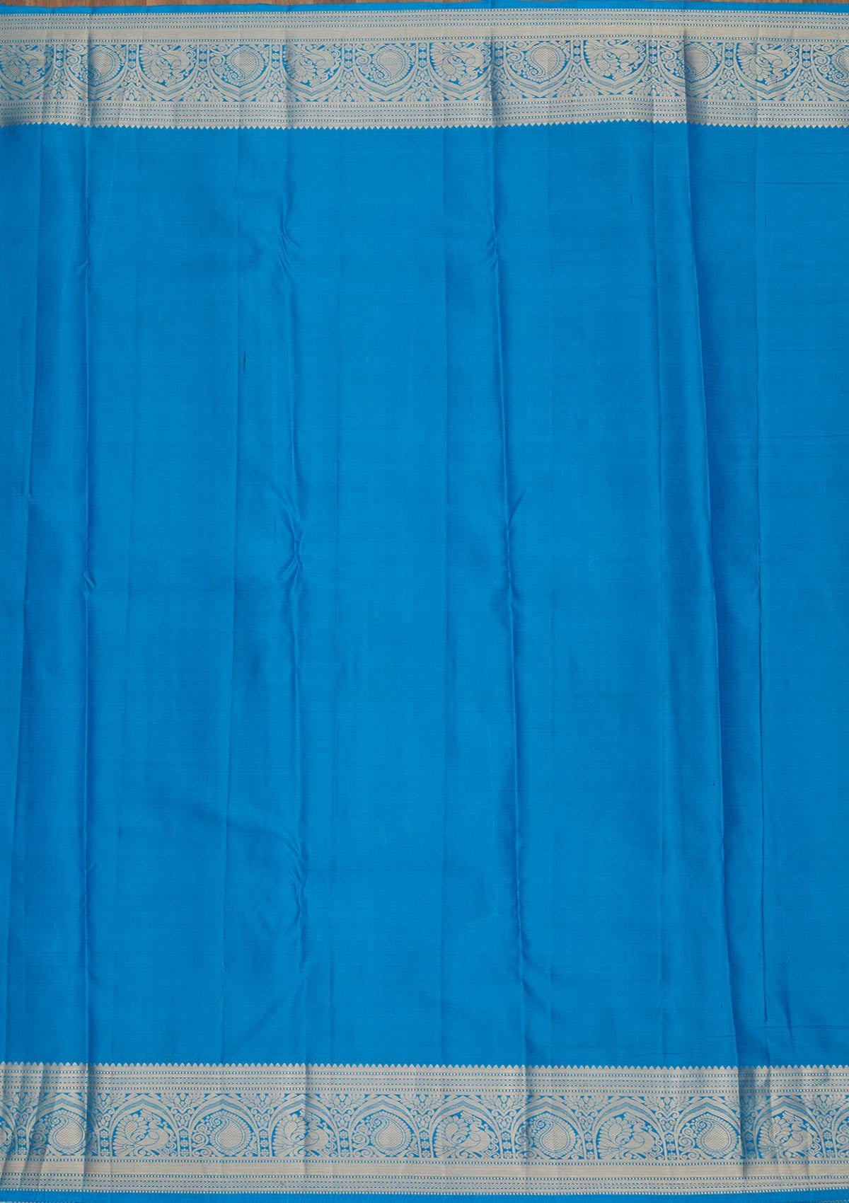 Blue Zariwork Pure Silk Saree-Koskii