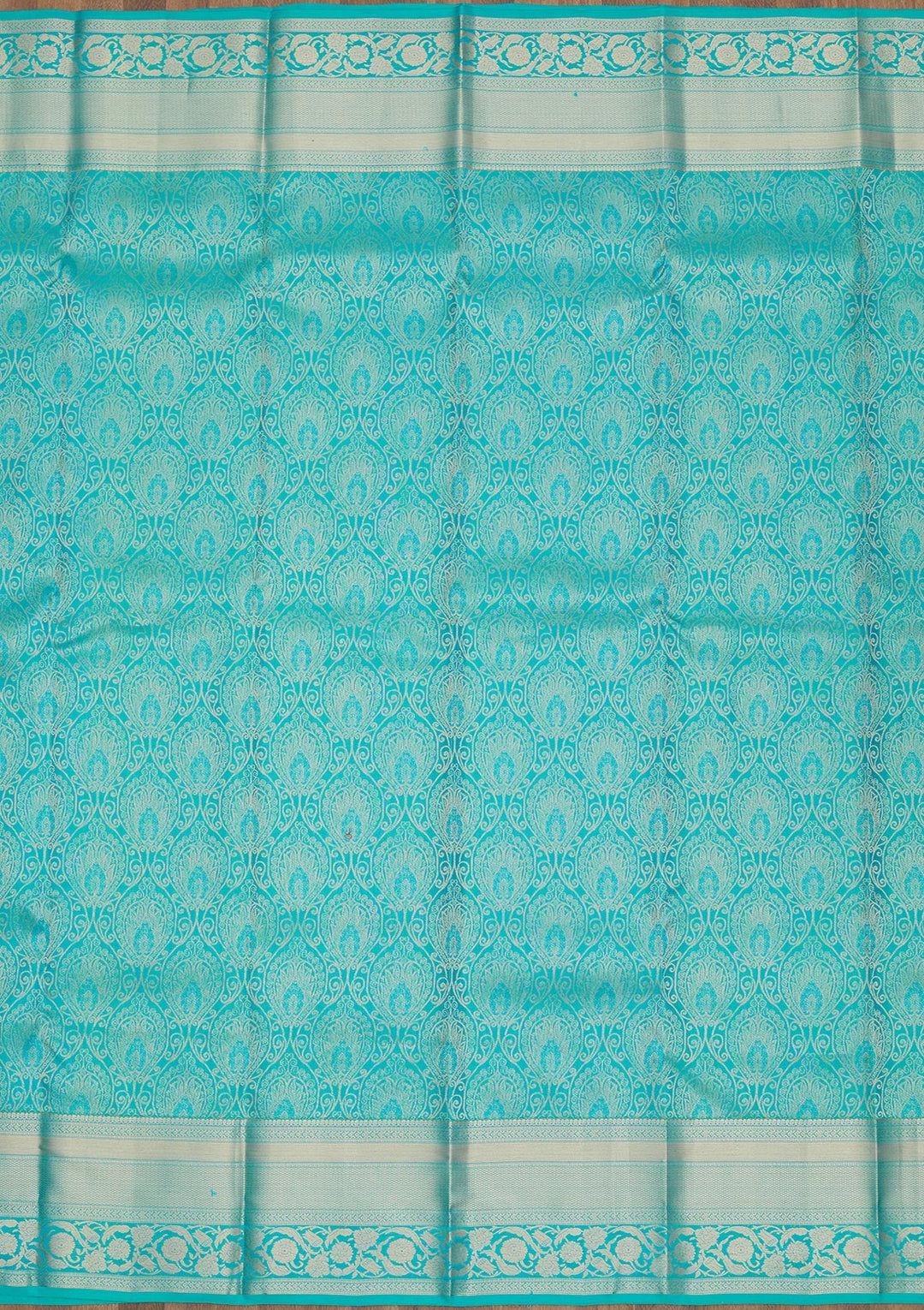 Blue Zariwork Pure Silk Saree-Koskii
