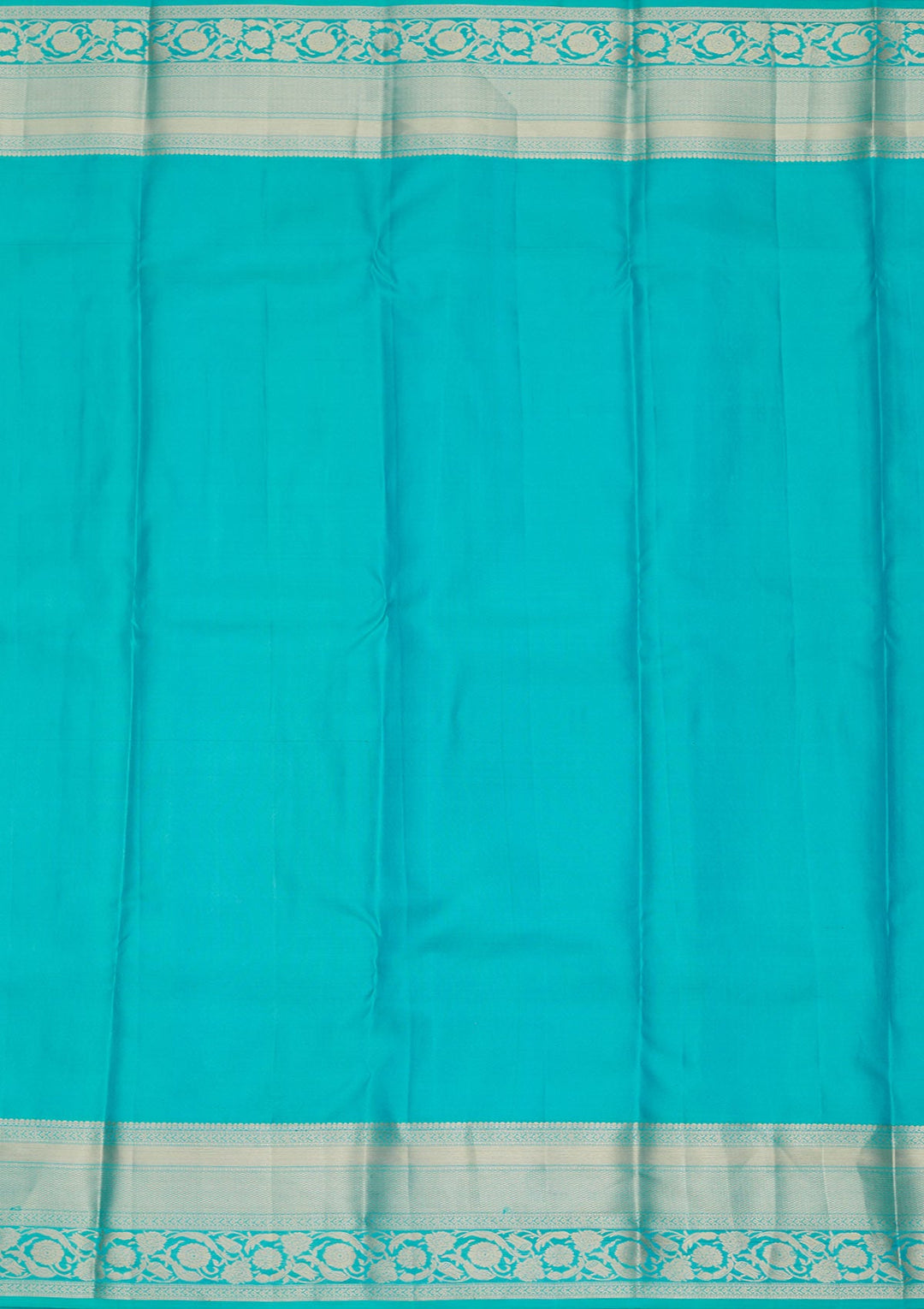 Blue Zariwork Pure Silk Saree-Koskii