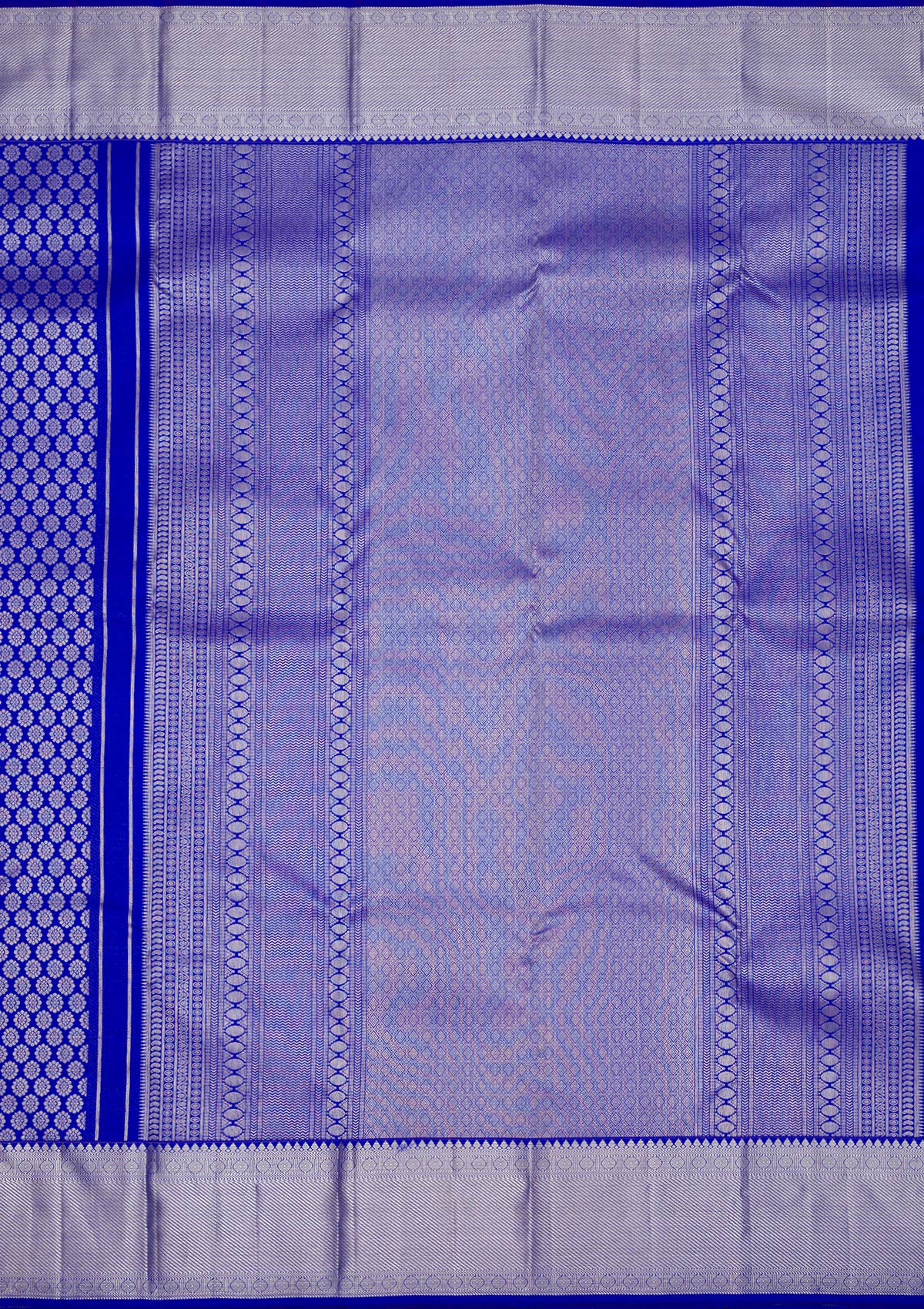 Blue Zariwork Pure Silk Saree-Koskii