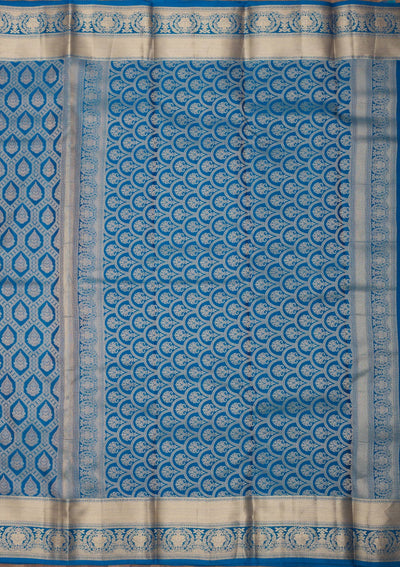 Blue Zariwork Pure Silk Saree