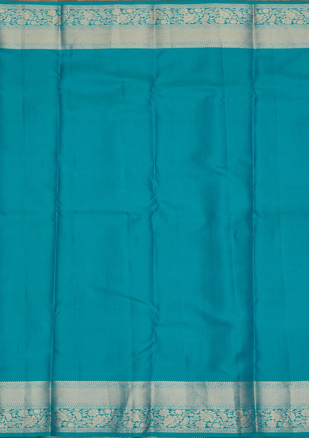 Blue Zariwork Pure Silk Saree-Koskii