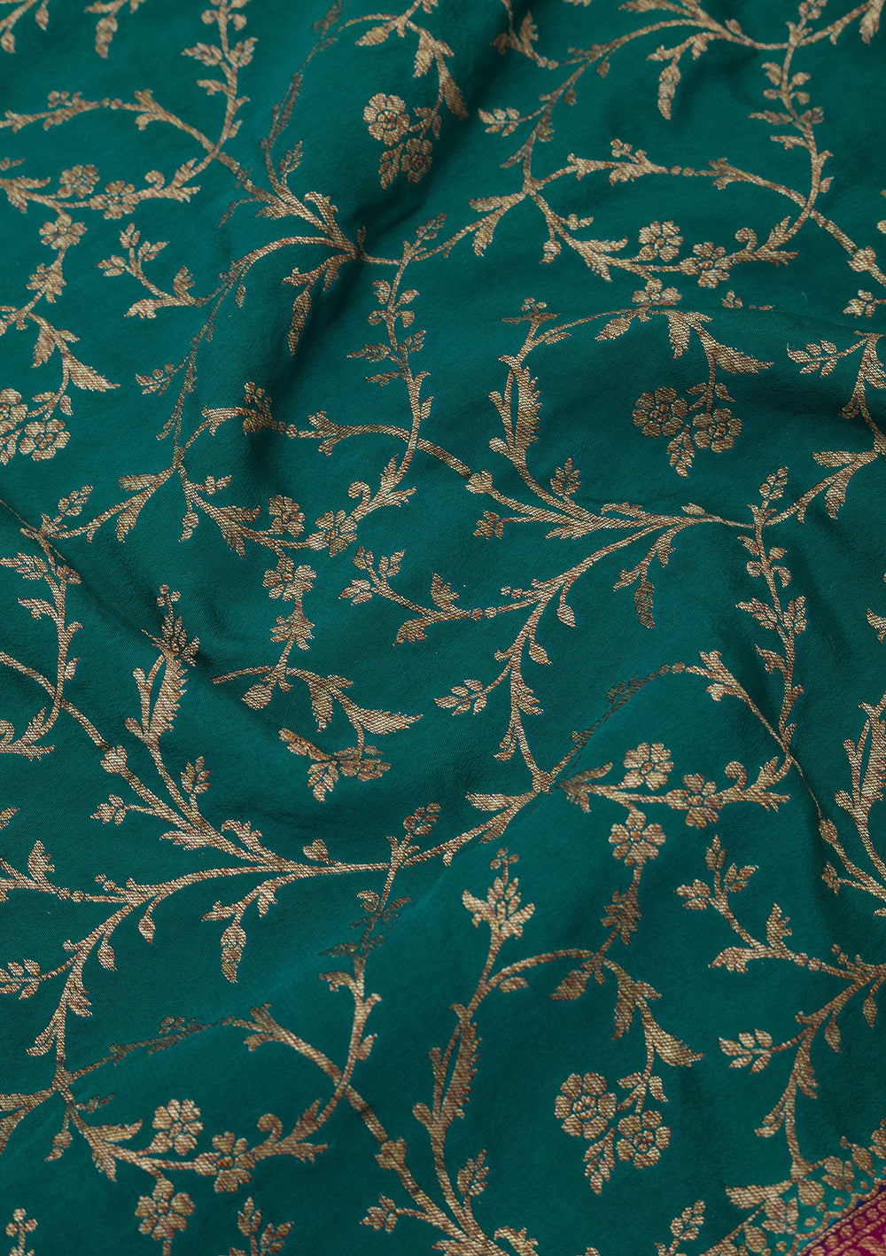 Blue Zariwork Pure Silk Saree-Koskii