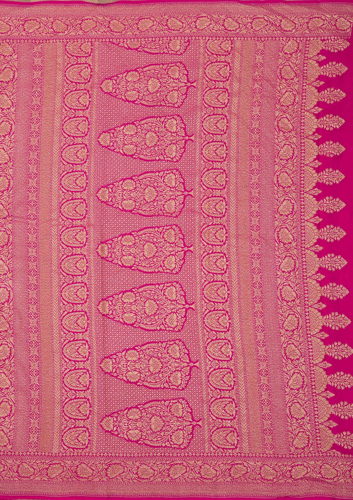 Blue Zariwork Pure Silk Saree-Koskii