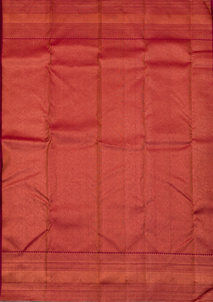 Bottle Green Zariwork Pure Silk Saree-Koskii