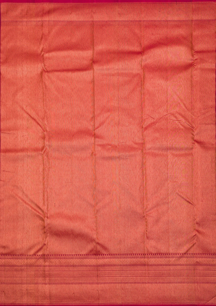 Bottle Green Zariwork Pure Silk Saree-Koskii