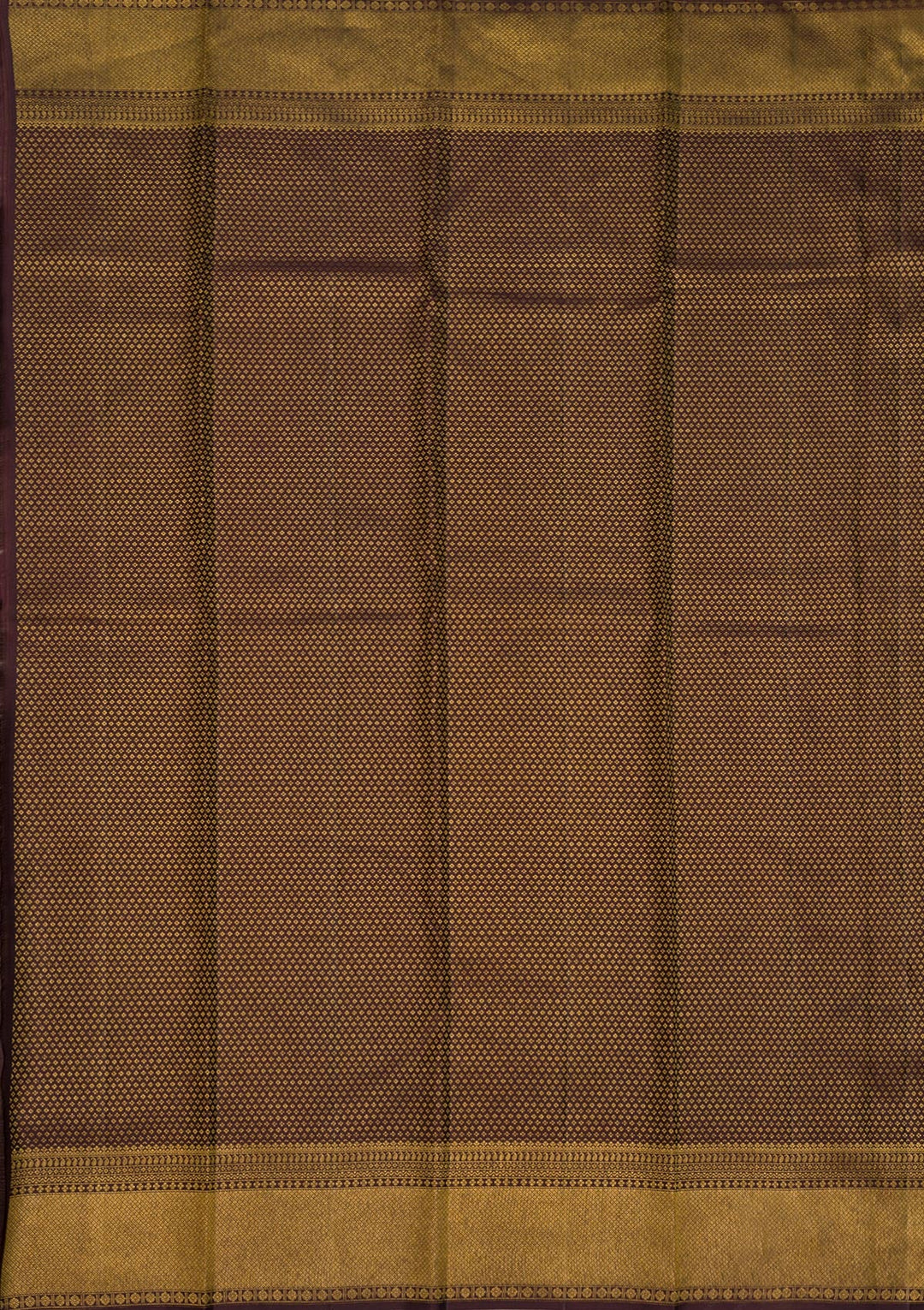 Bottle Green Zariwork Pure Silk Saree-Koskii