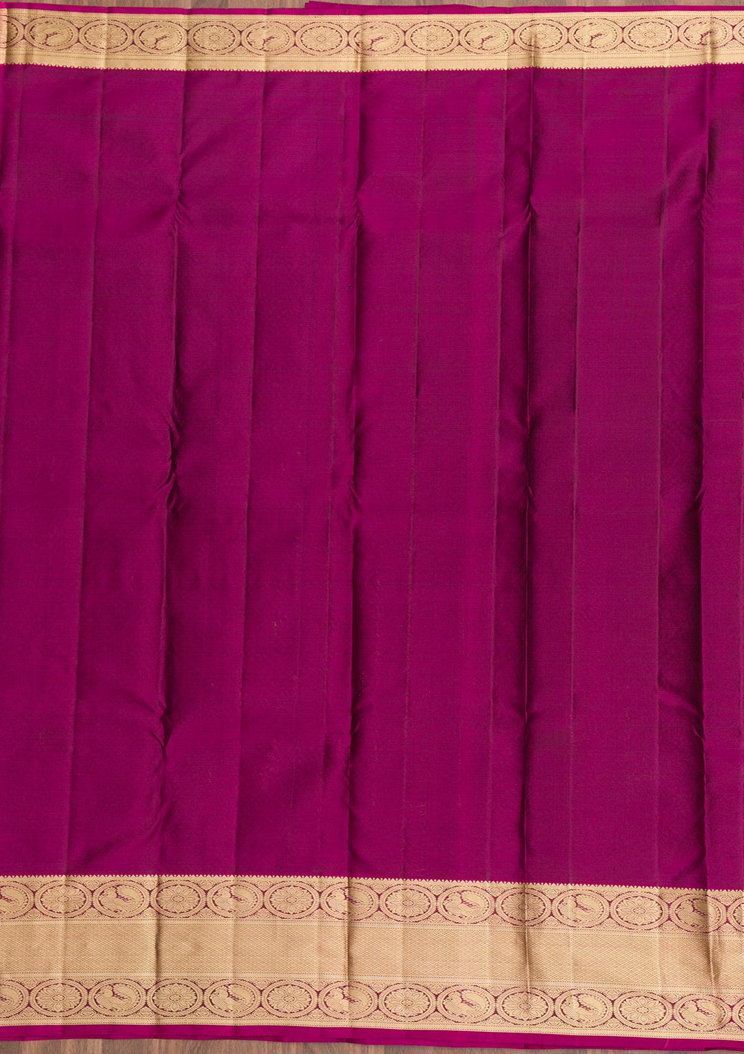 Bottle Green Zariwork Pure Silk Saree-Koskii