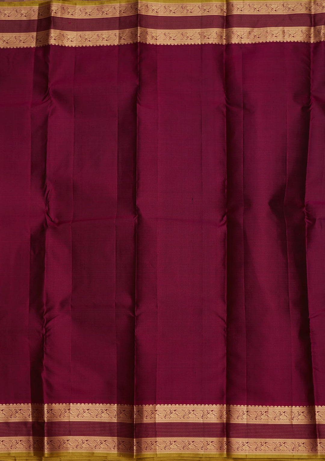 Bottle Green Zariwork Pure Silk Saree