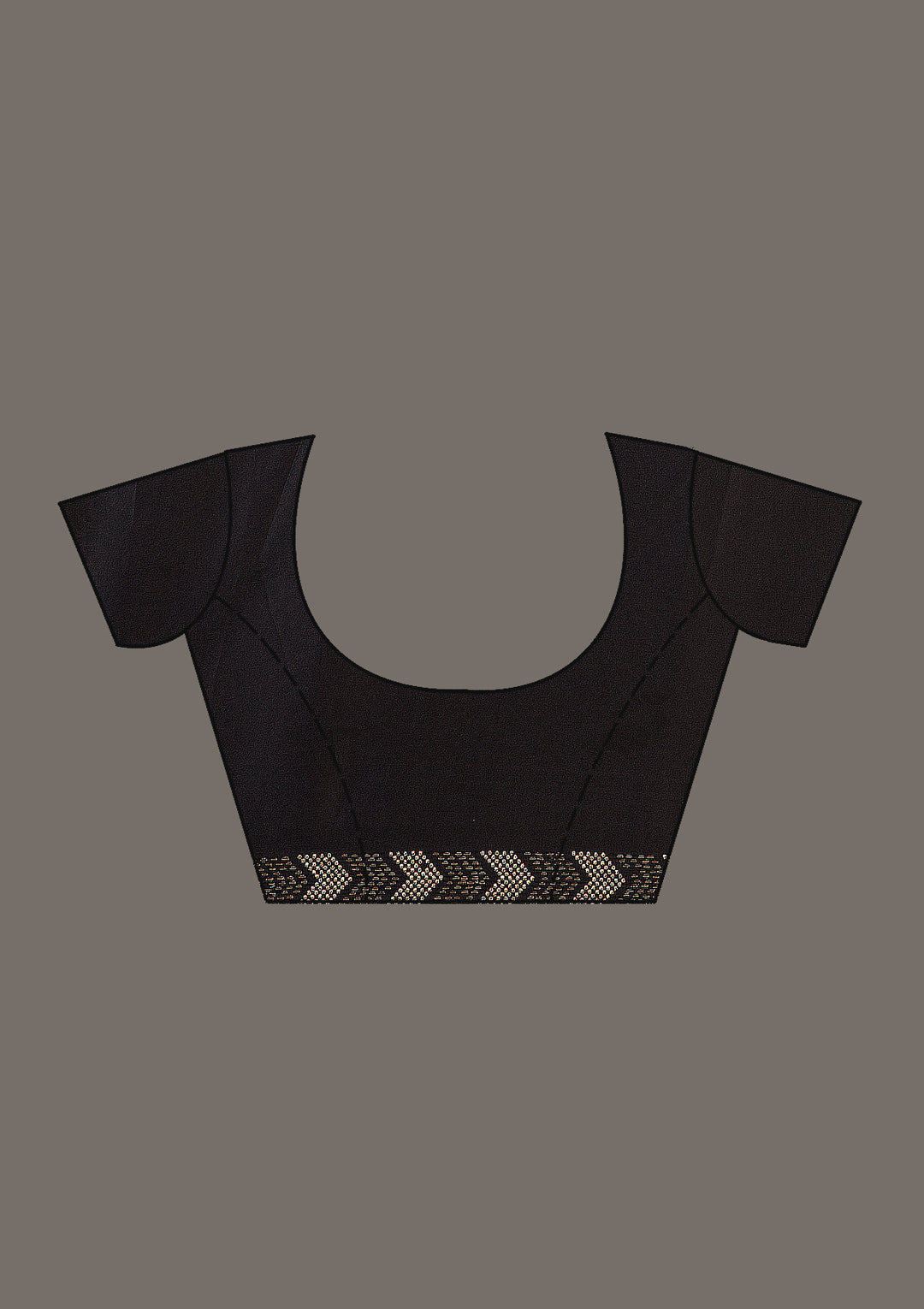 Brown Printed Tissue Saree