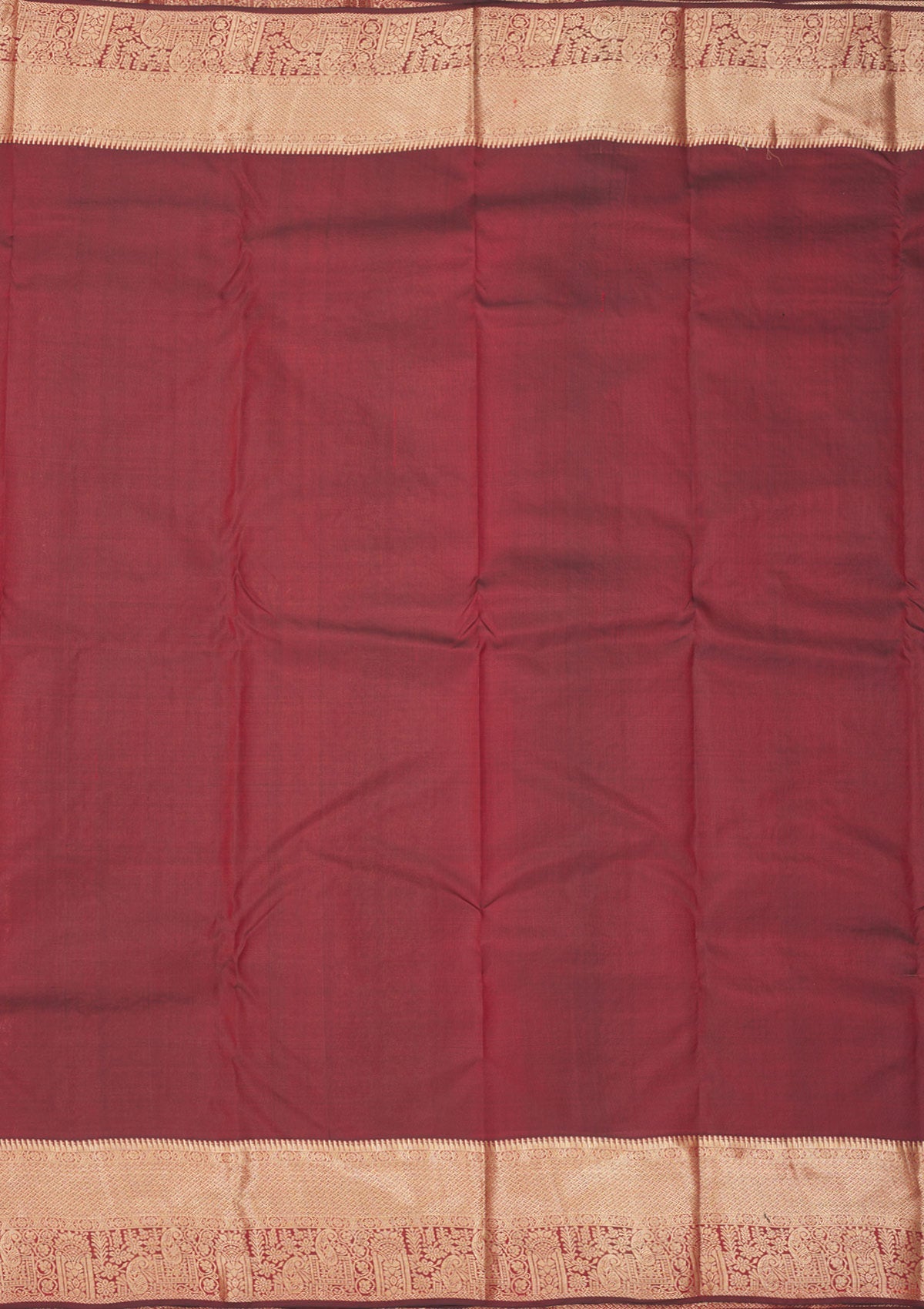 Brown Zariwork Pure Silk Saree-Koskii