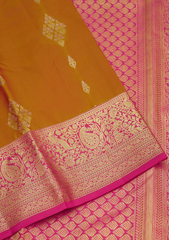 Brown Zariwork Pure Silk Saree-Koskii